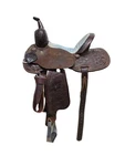 2-1199 Used 13.5'' Scott Thomas Western Barrel Saddle. Fixed Price $2170.00.