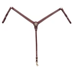 Weaver Leather Texas Star Tapered Ring-in-center Breast Collar, Chestnut, Horse. Fixed Price $253.37.