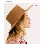 Free People Lack Of Color Rancher Boater Tan Australian Wool Western Bolero Hat. Fixed Price $52.69.