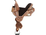 Circle Y Saddle Blue Roan Treeless Fischer Barrel 5" Cantle 131. Fixed Price $4459.95.