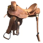 83HS Hilason Classic Series Hand-made Rodeo Bronc American Leather Saddle. Fixed Price $1249.95.