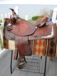 16'' # 1621 Blue Ridge Fqh Bars Western Trail Saddle Usa. Fixed Price $300.00.