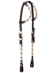 Tough Bridle Royal King Rawhide Ferruled Silver Double Show 18-904. Fixed Price $83.83.