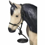 Tough Black Adjustable Mini Pony Size Poly Rope Halter And Lead Equine 1010M. Fixed Price $14.00.