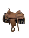 15'' New Scott Thomas Western Team Roping Saddle 14791. Fixed Price $2845.00.