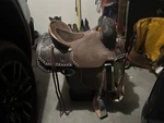 15 New Sheridan Roping Saddle. Fixed Price $1100.00.