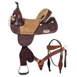 84HS Hilason Western Horse American Leather Trail Barrel Racing Saddle. Fixed Price $799.95.