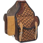 Tough Basket Tooled Leather Saddle Bags 61-9982. Fixed Price $125.00.