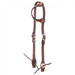 TOUGH-1 Leather One Ear Headstall W/basket Stamp And Silver Hardware 42-1410. Fixed Price $32.00.