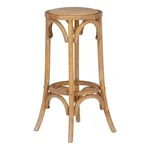 Linon Billy 30" Round Backless Rustic Bar Stool Woven Seat Natural Wood. Fixed Price $126.99.